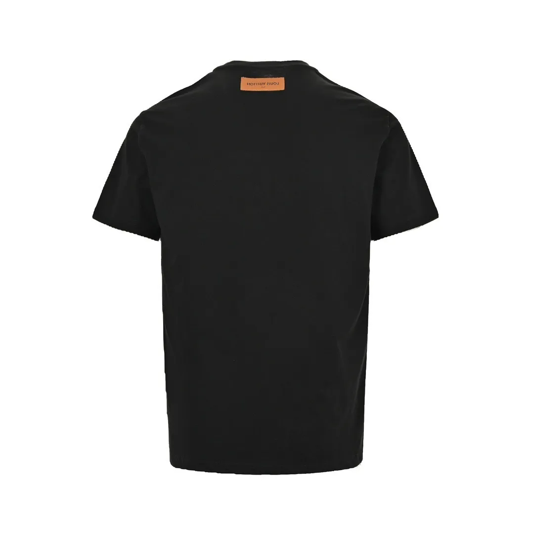 Louis Vuitton/Louis Vuitton 24ss embroidered three-letter short sleeves